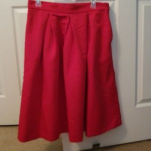 NY&Co red skirt